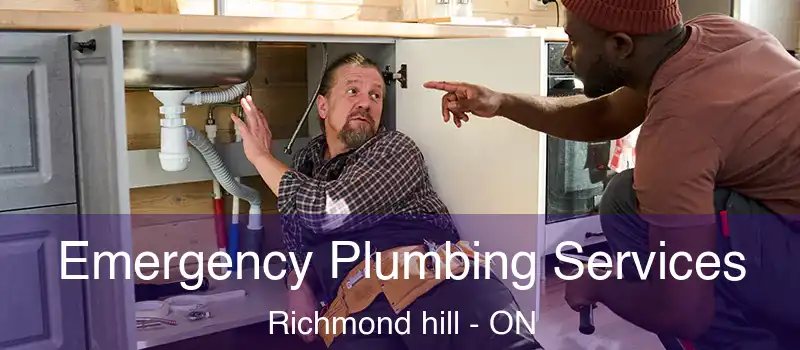  Emergency Plumbing Services Richmond hill - ON