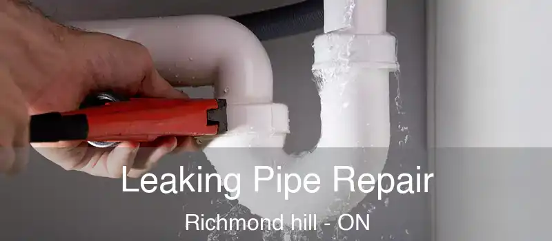  Leaking Pipe Repair Richmond hill - ON