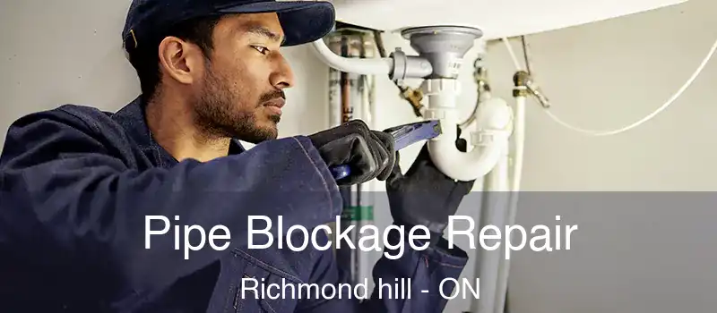  Pipe Blockage Repair Richmond hill - ON