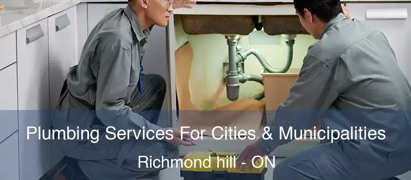  Plumbing Services For Cities & Municipalities Richmond hill - ON