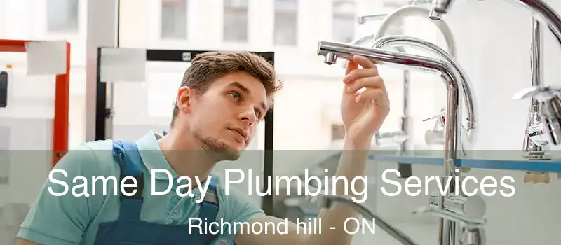 Same Day Plumbing Services Richmond hill - ON