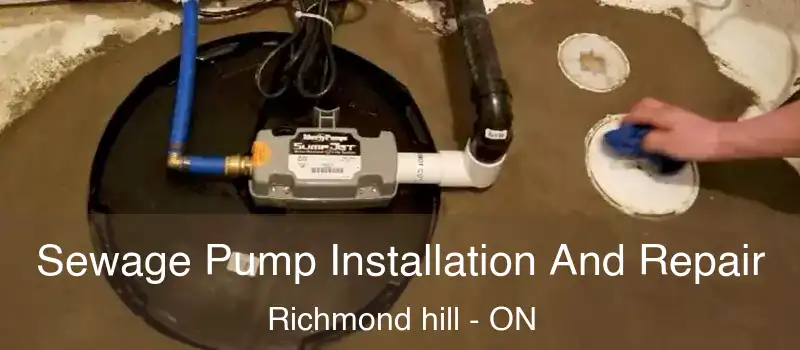  Sewage Pump Installation And Repair Richmond hill - ON