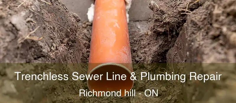  Trenchless Sewer Line & Plumbing Repair Richmond hill - ON
